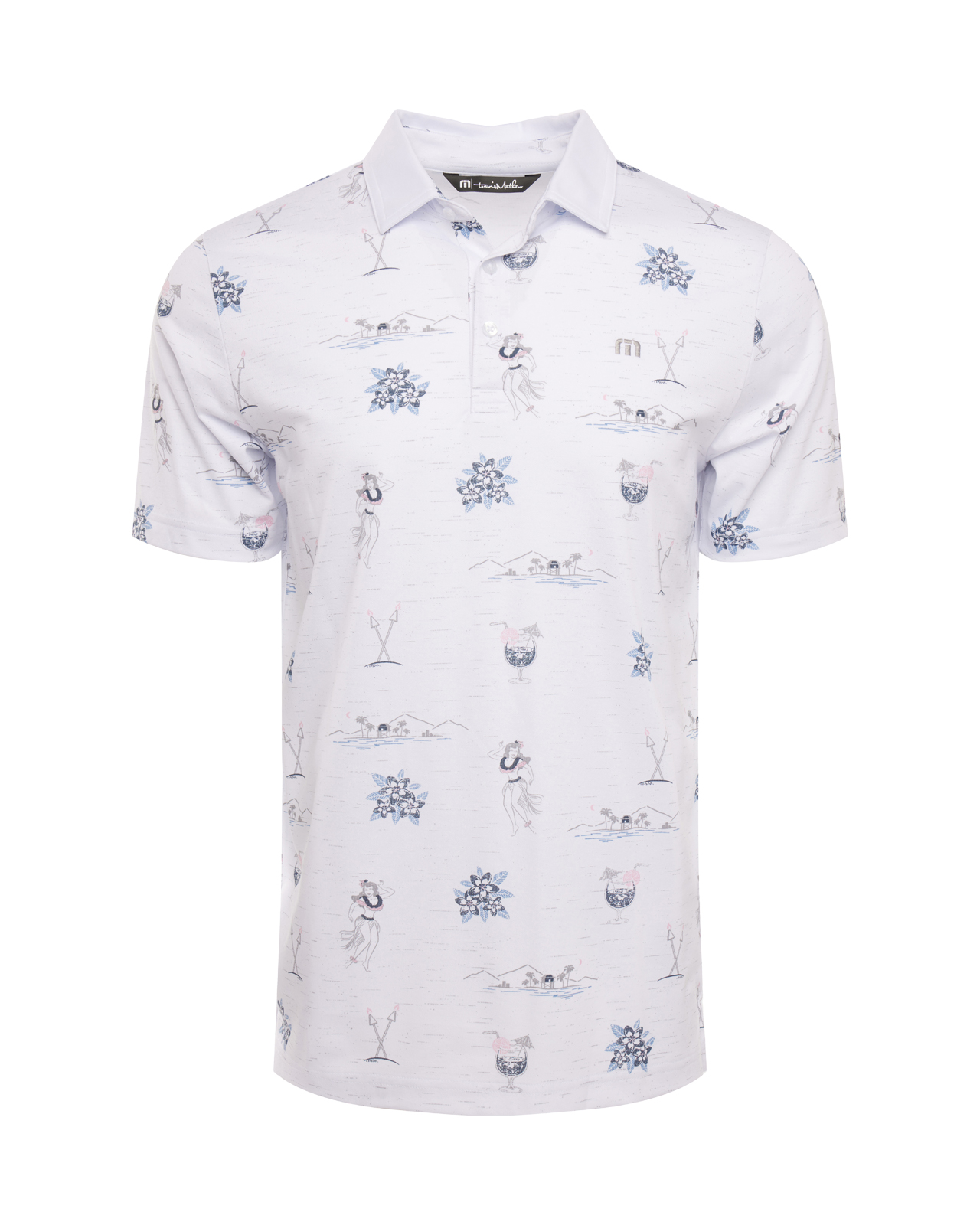Island Paradise, Polo, Herren - white