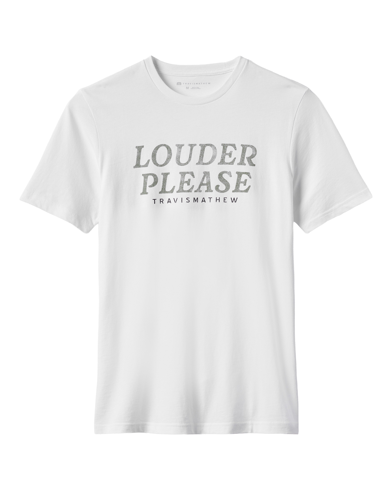 Louder Please, T-shirt, Herren - white