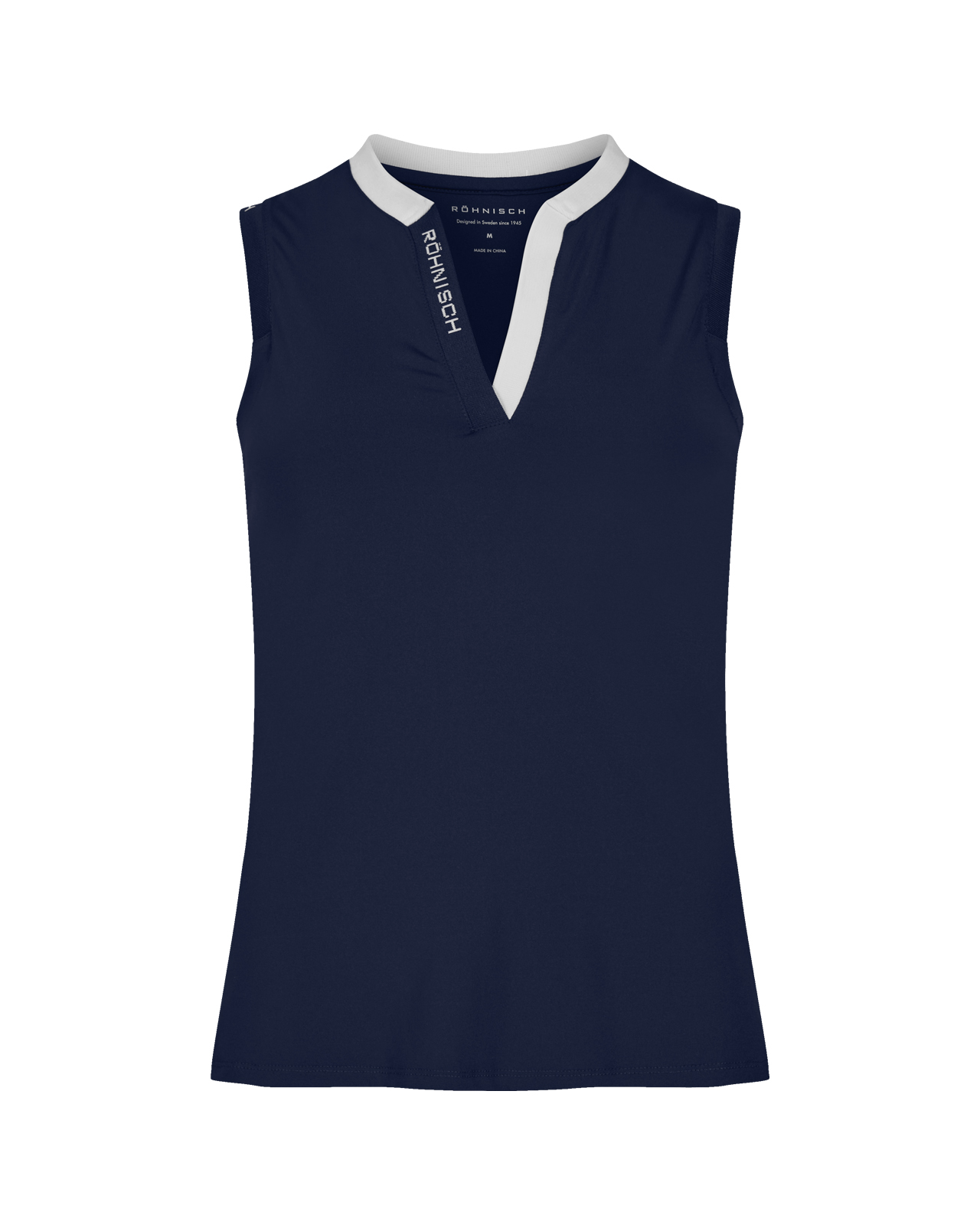 Abby, Ärmelloses Polo, Damen - navy_white