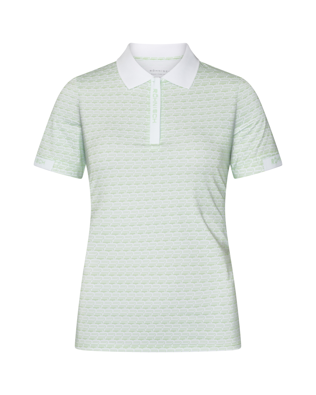 Abby, Polo, Damen - monogram_green_ash