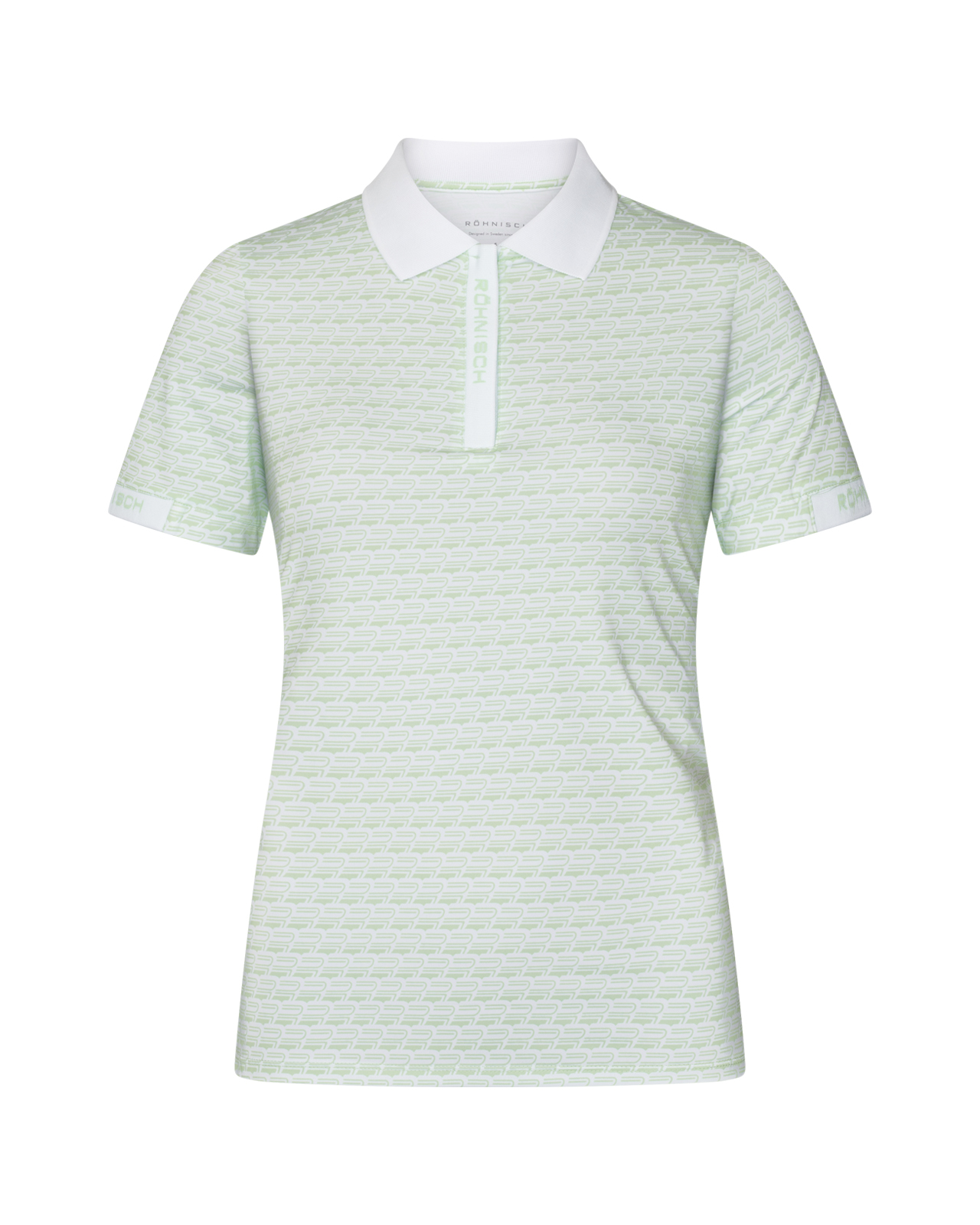 Abby, Polo, Damen - monogram_green_ash