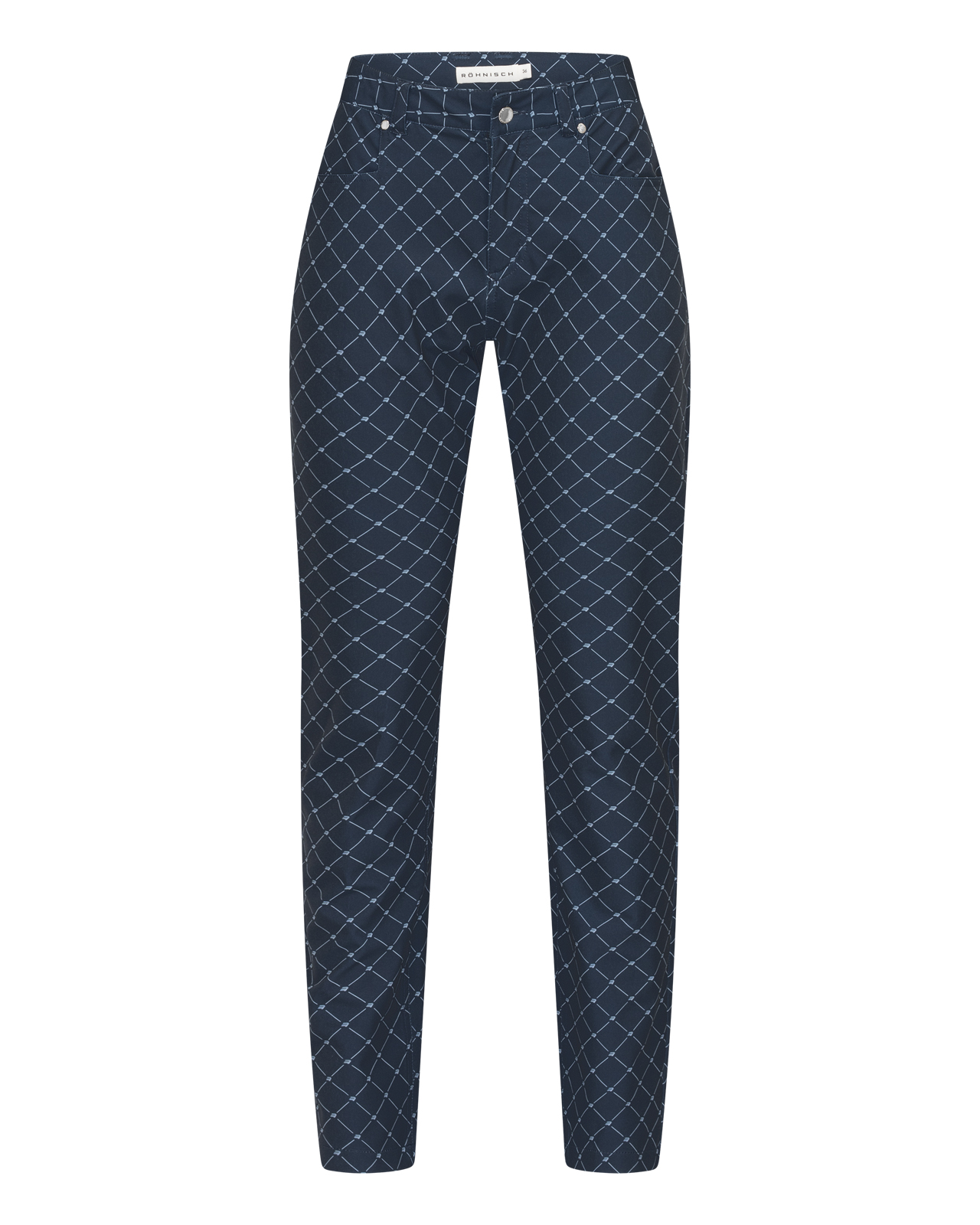 Chie, Hose, Damen - micro_r_check_navy