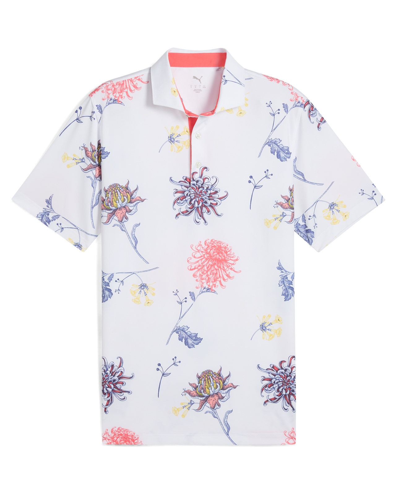 Dahlia, Polo, Herren - white_glow_peach_frost