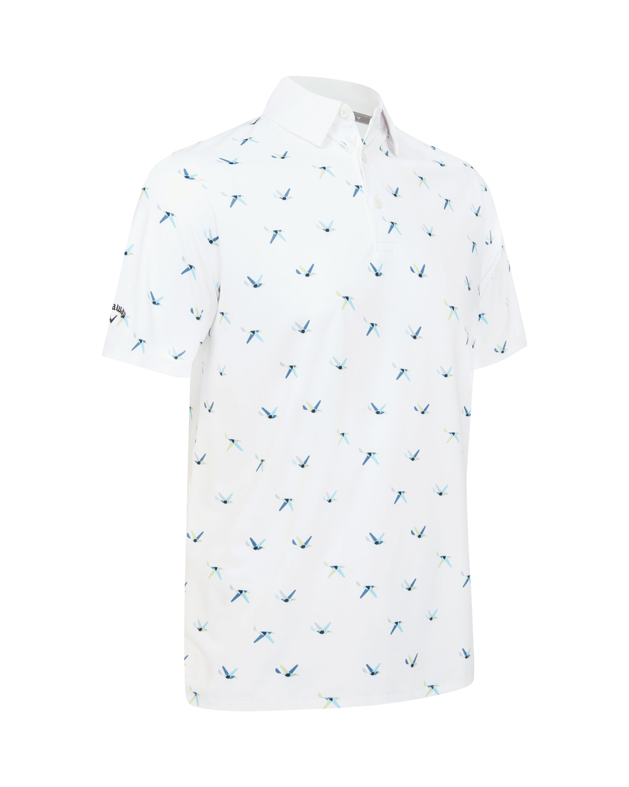All Over Birdie, Polo, Herren - bright_white