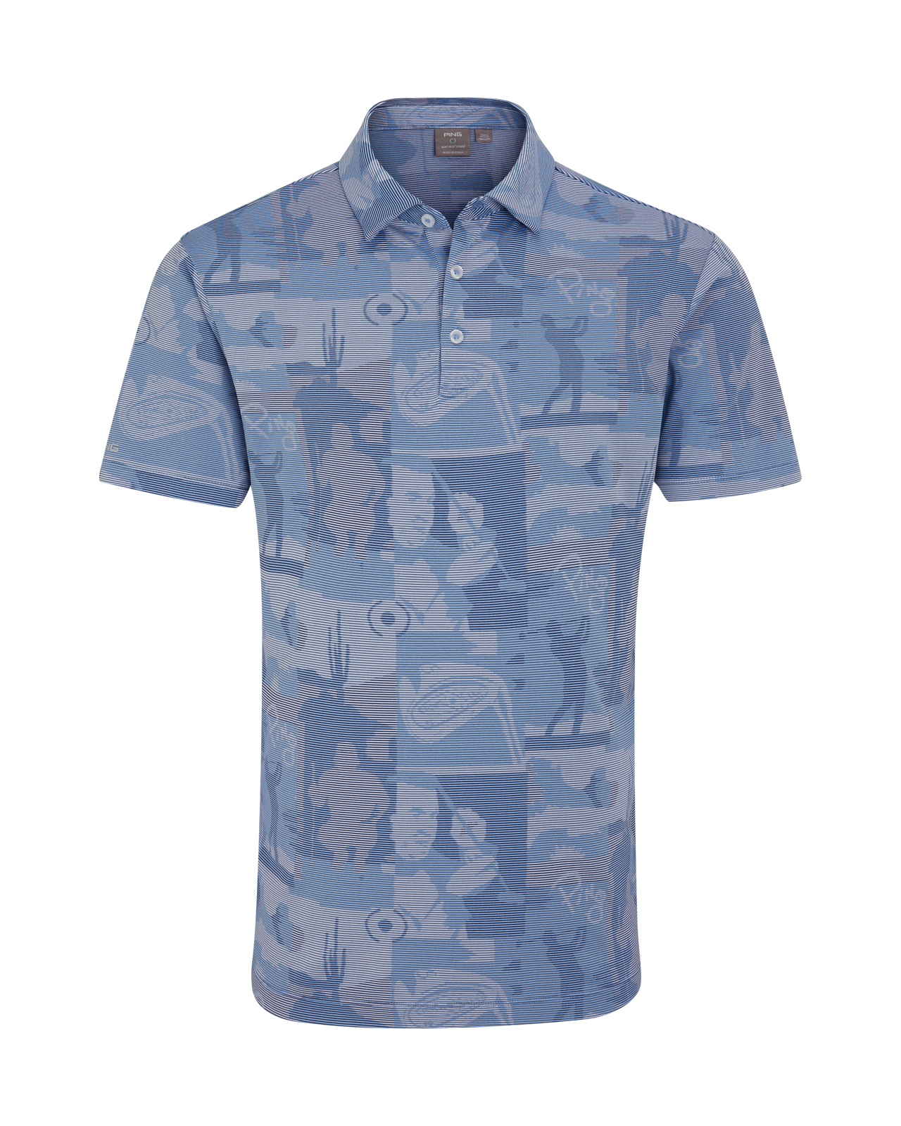 Ping Legacy, Polo, Herren - cornflower_blue_multi