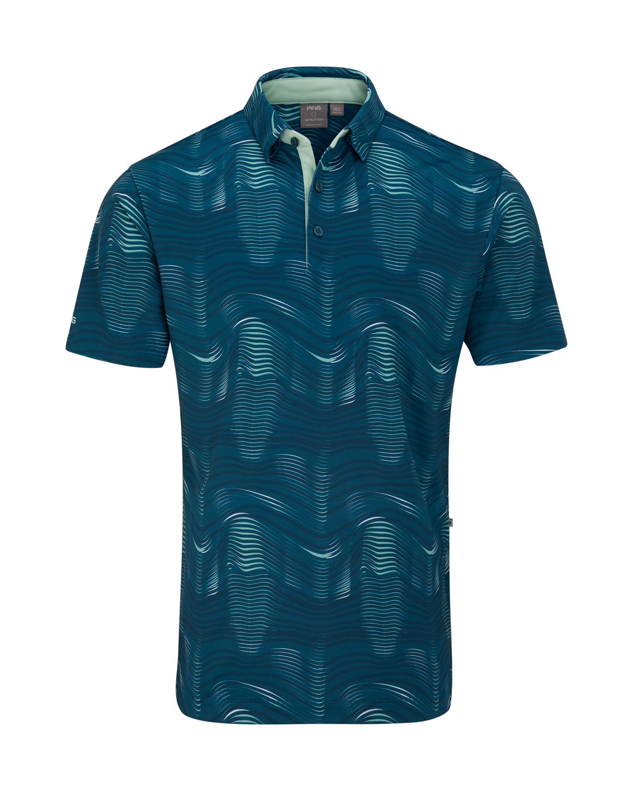 Optic Groove, Polo, Herren - forest_multi