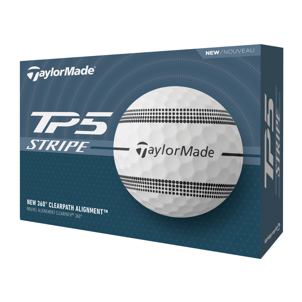 TP5 Stripe, Bälle 3-Pack - white