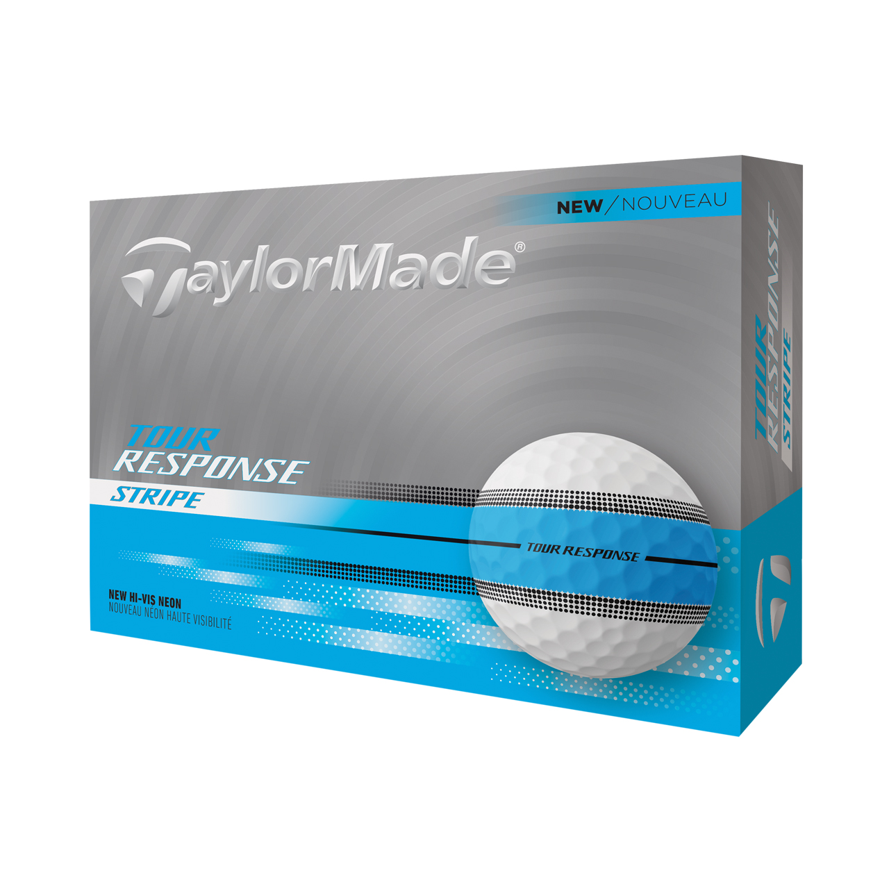 Tour Response Neon Stripe, Bälle 3-pack - neon_blue