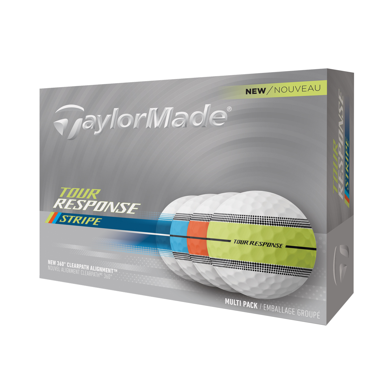 Tour Response Neon Stripe, Bälle 3-pack - neon_multi