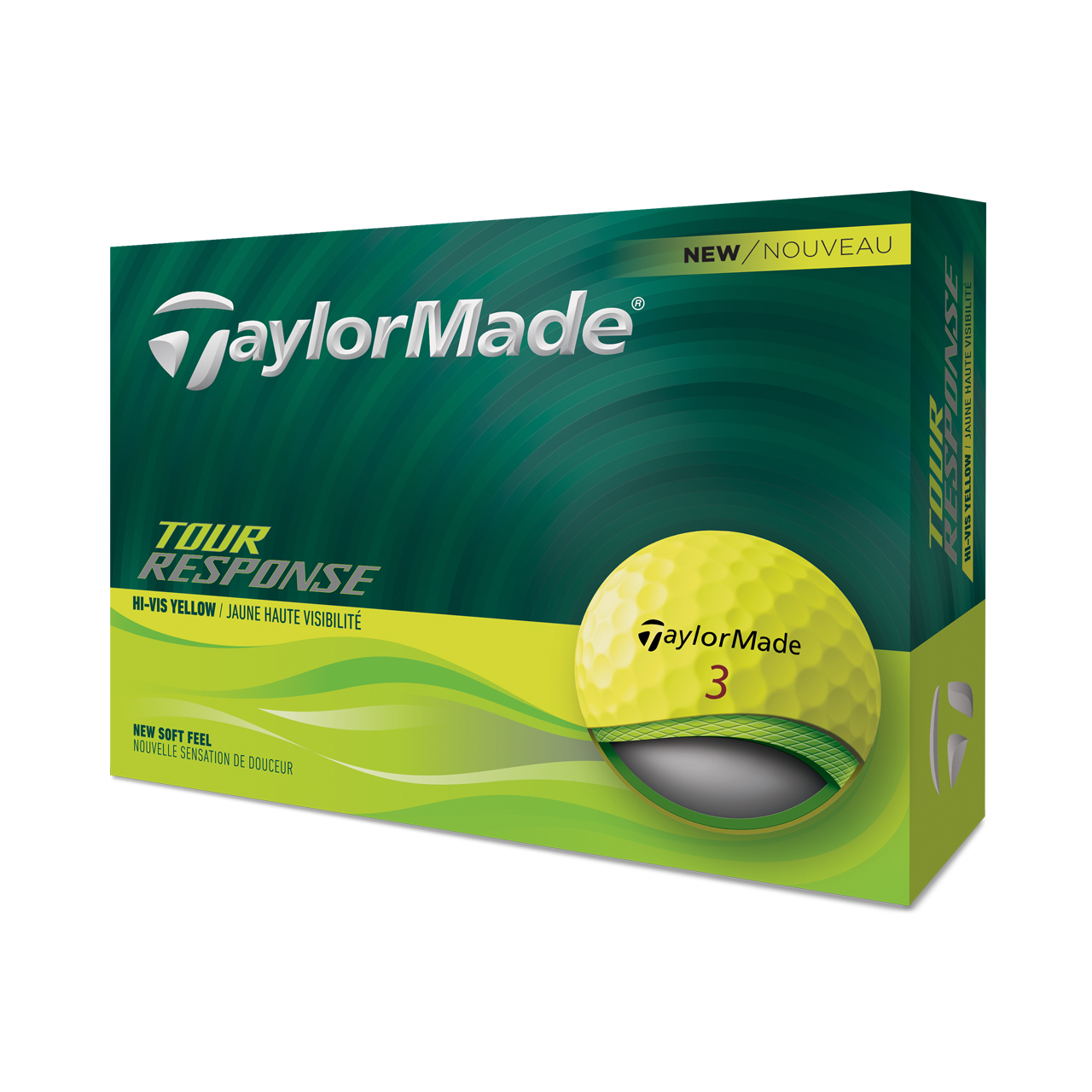 Tour Response, Bälle 3-pack - yellow