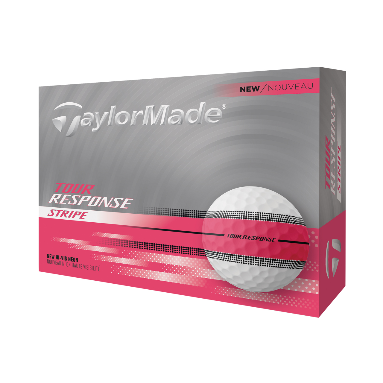 Tour Response Neon Stripe, Bälle 3-pack - neon_pink