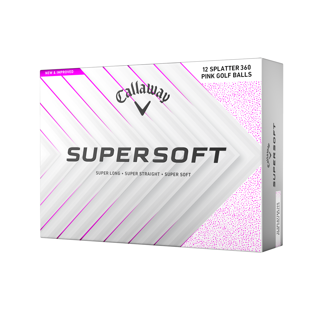 Supersoft Splatter, Bälle, 3-pack - pink
