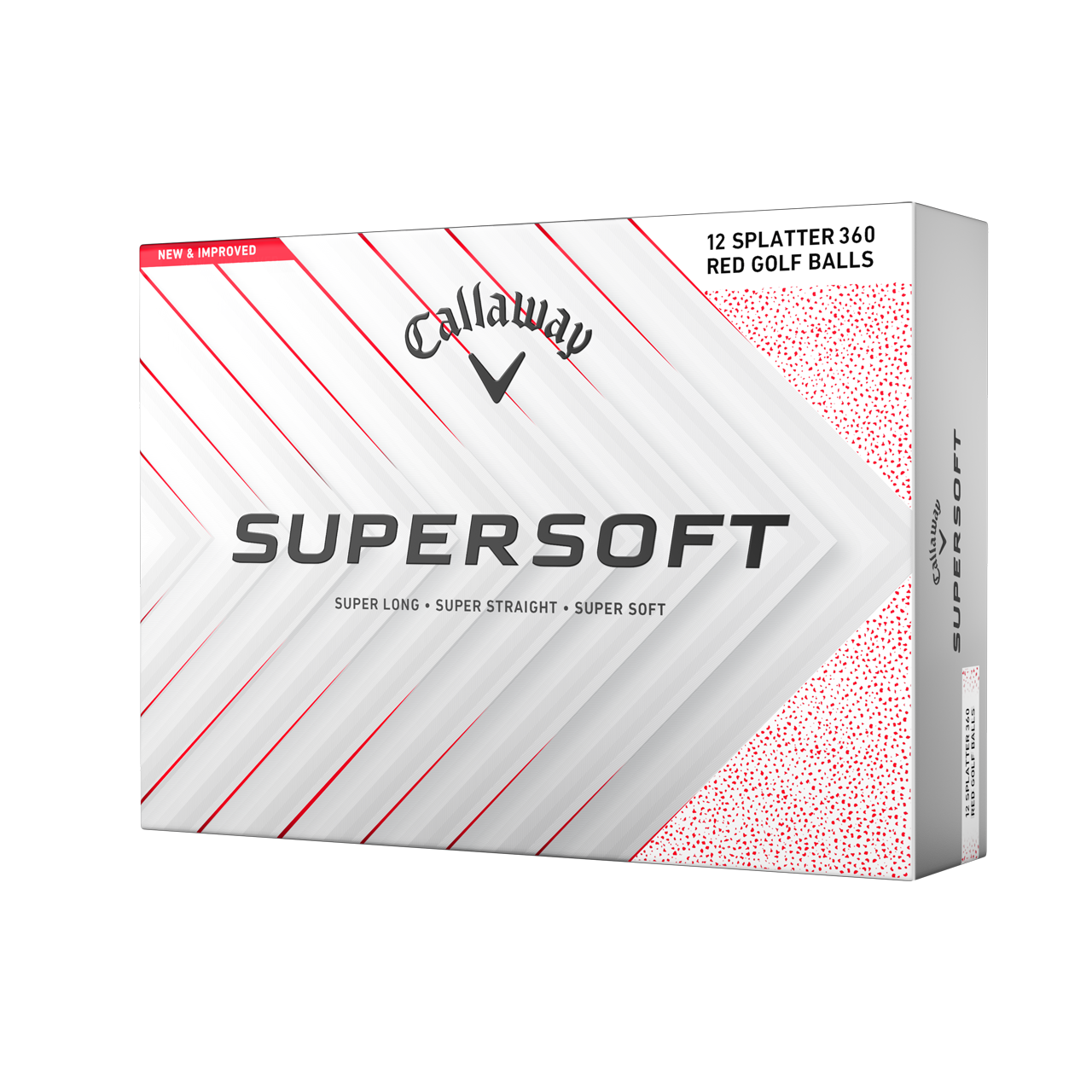 Supersoft Splatter, Bälle, 3-pack - red